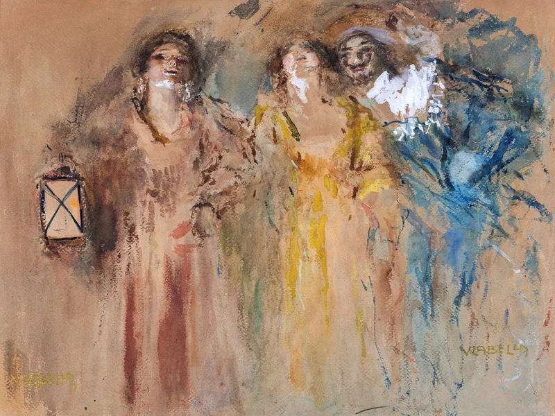 1872-Vincenzo La Bella - Festa di carnevale